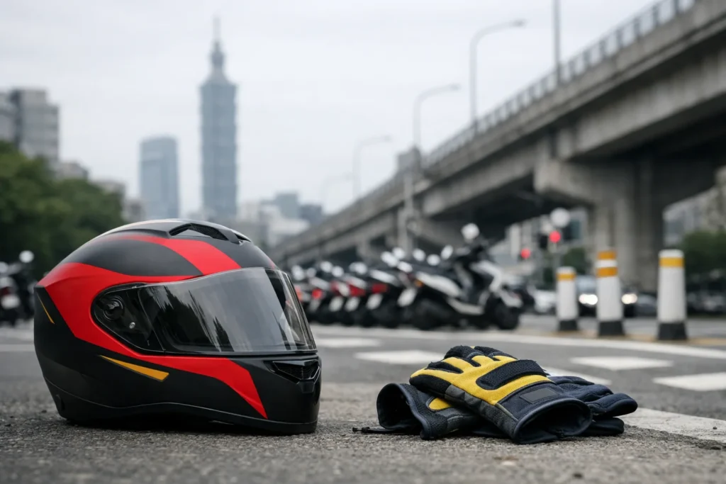 Boucles à deux roues et sécurité routière à Taipei