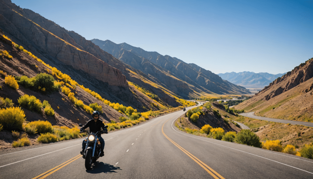 Road trip moto et treks autour de Salt Lake City