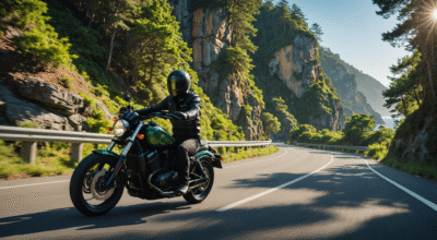 Balades moto : routes côtières et forêts