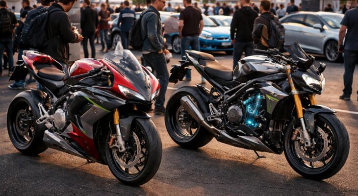 Forum moto et voiture avec Ducati Panigale et Triumph Speed Triple hybrides