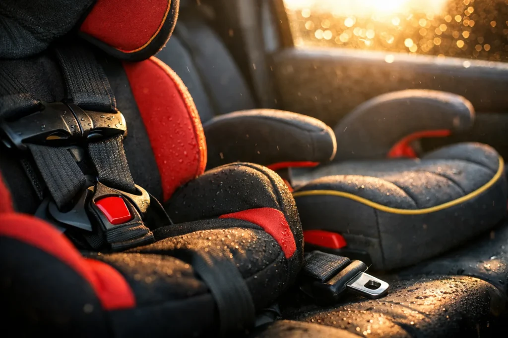 Transporter des enfants en voiture : siège, rehausseur, ce que dit la loi